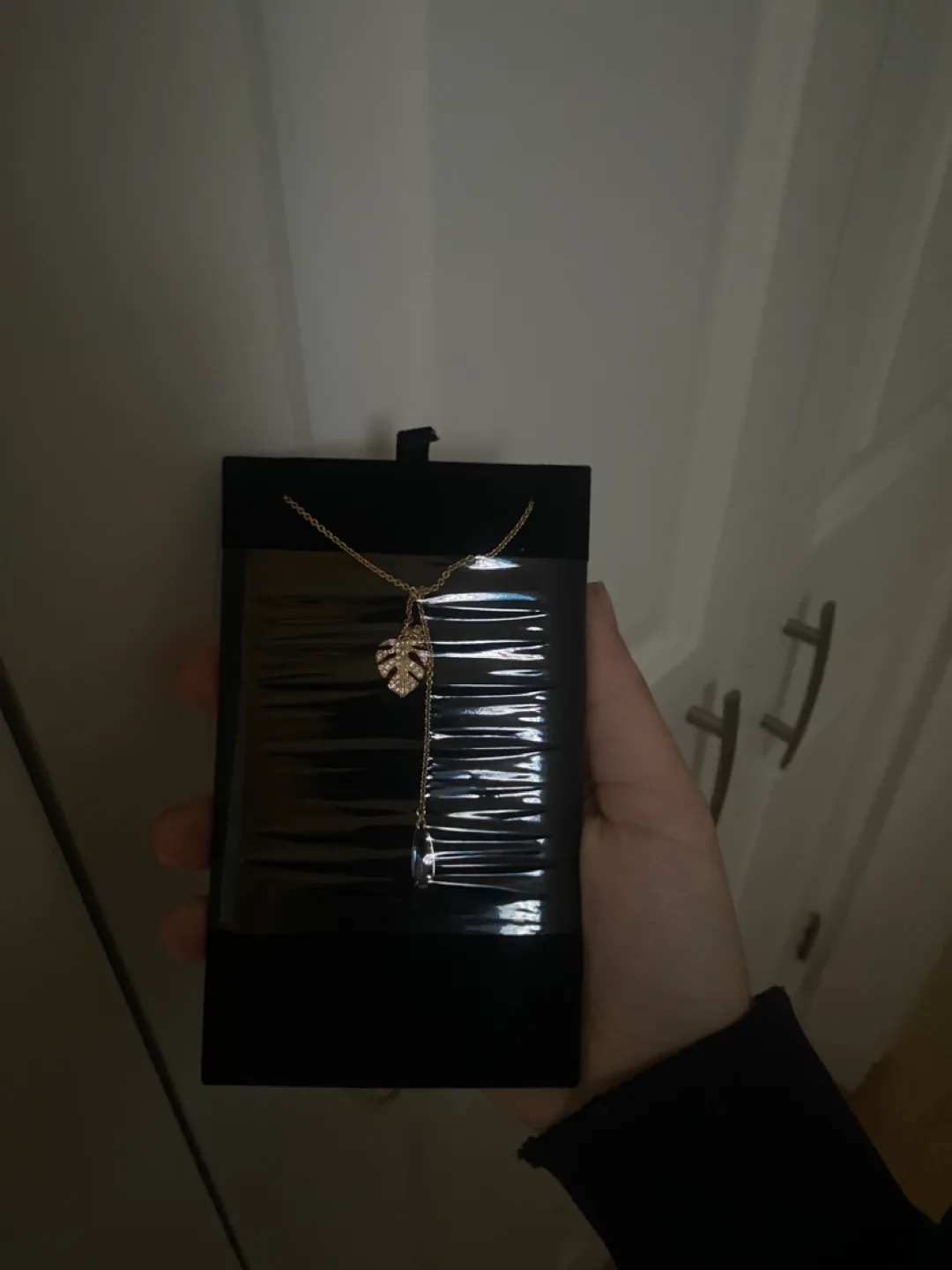 Swarovski tropical flower necklace thumbnail