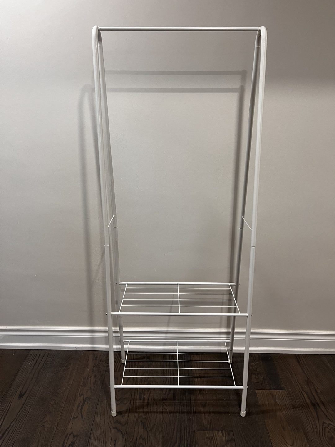 White Metal Garment Rack
