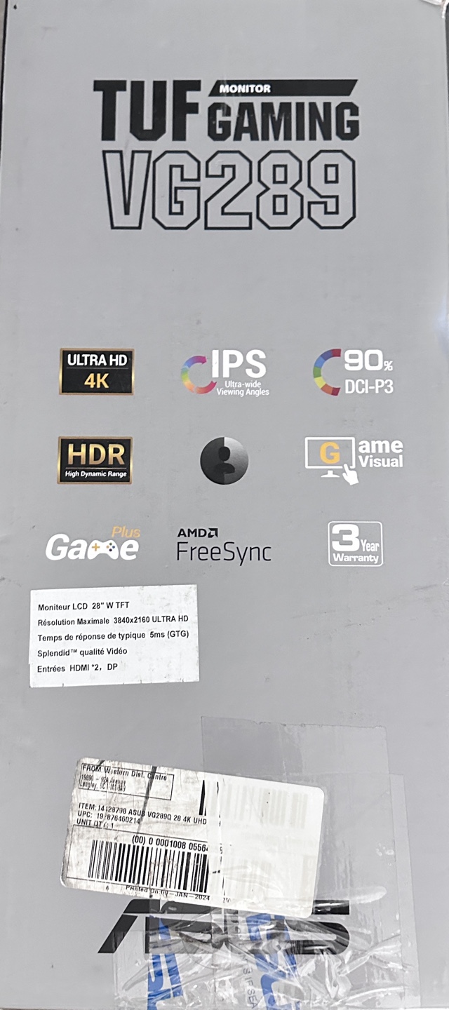 ASUS TUF Gaming VG289Q 28" 4K Monitor - photo 2