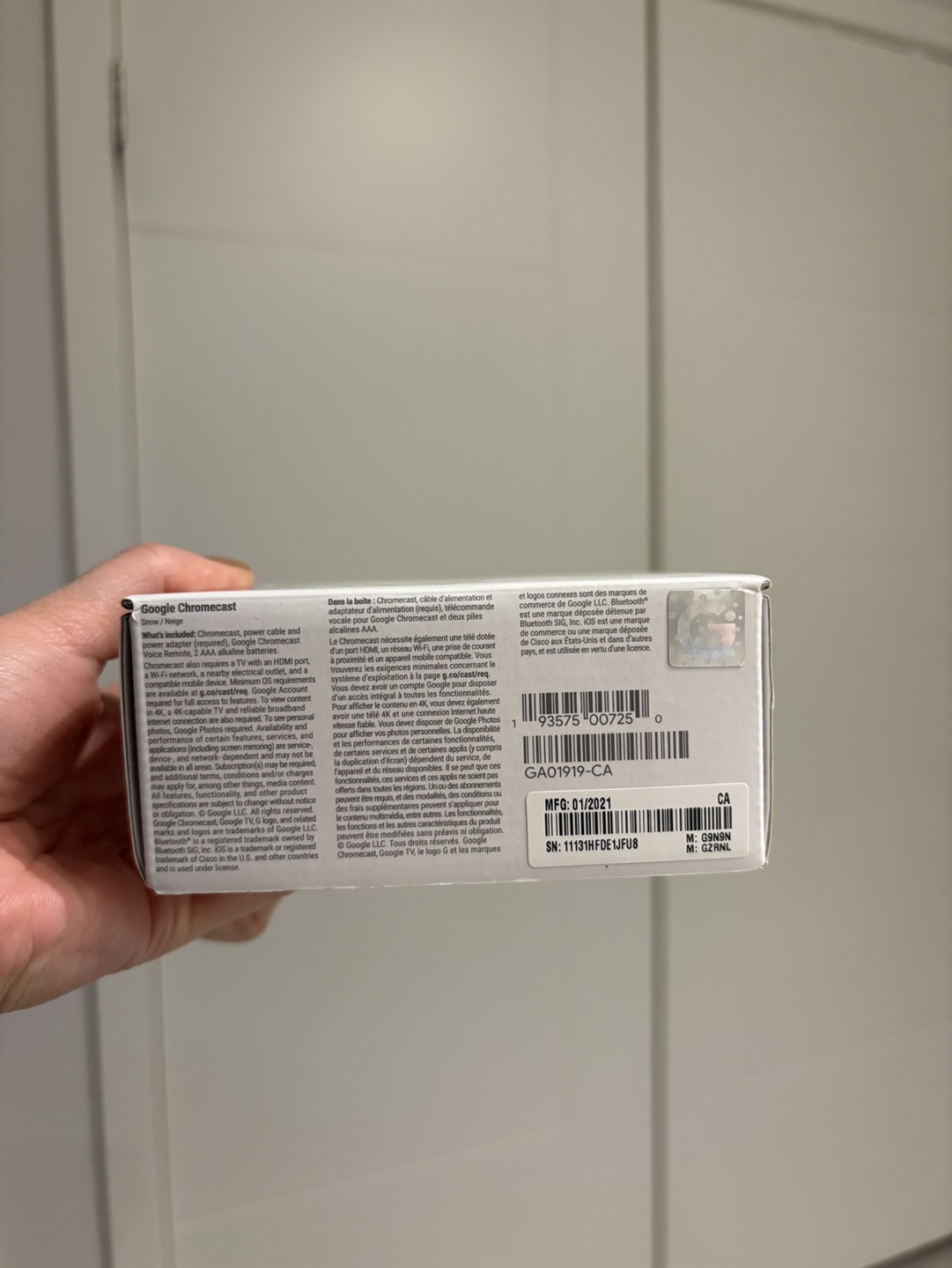 Google Chromecast with Google TV (4K) Snow - photo 2
