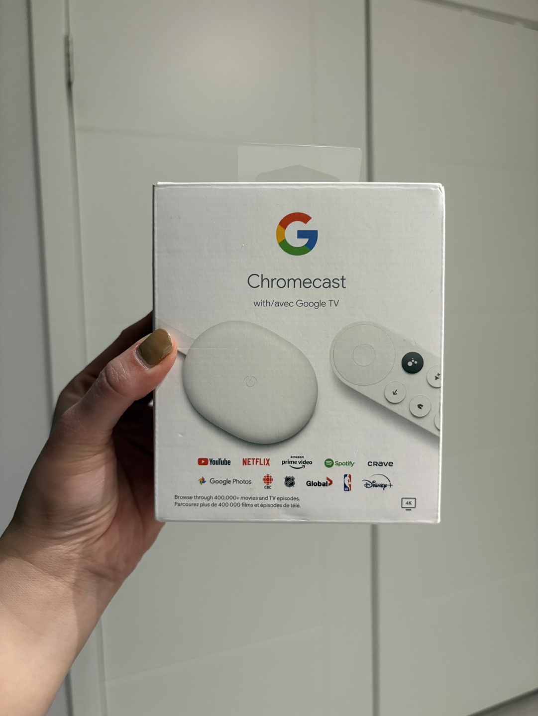 Google Chromecast with Google TV (4K) Snow