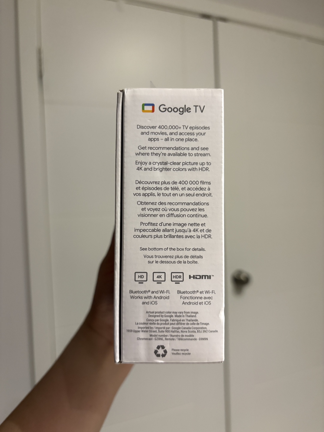 Google Chromecast with Google TV (4K) Snow - photo 3