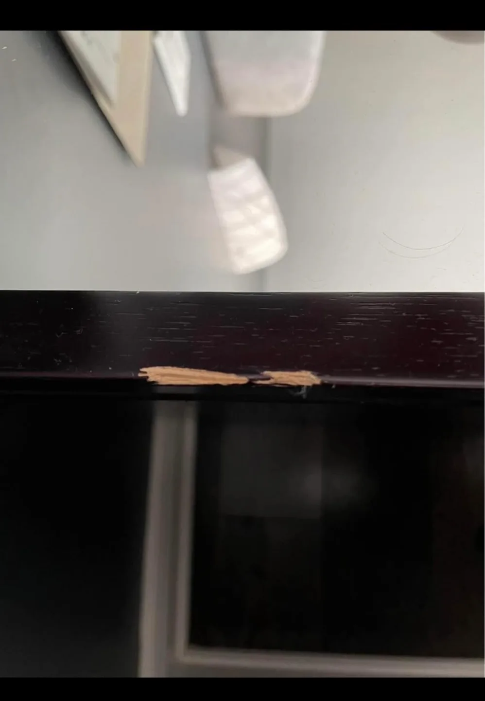 Dark Wood Nightstand with Mirror Top image indicator(3)