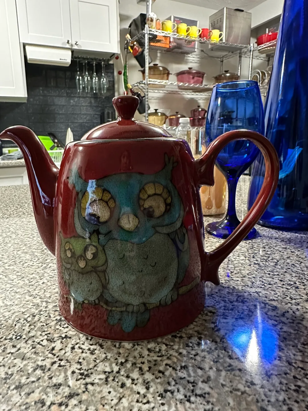 Red Owl Teapot thumbnail