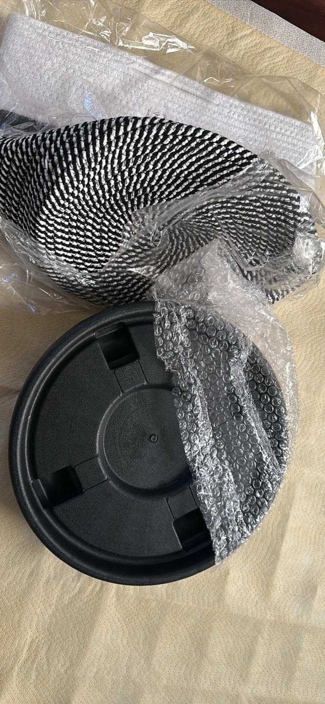 Black and White Woven Storage Basket - photo 5
