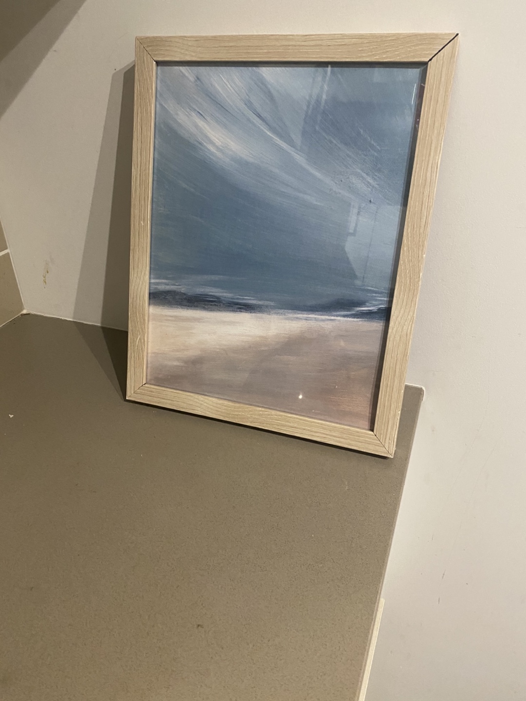 Framed Beach Scene Canvas Wall Art