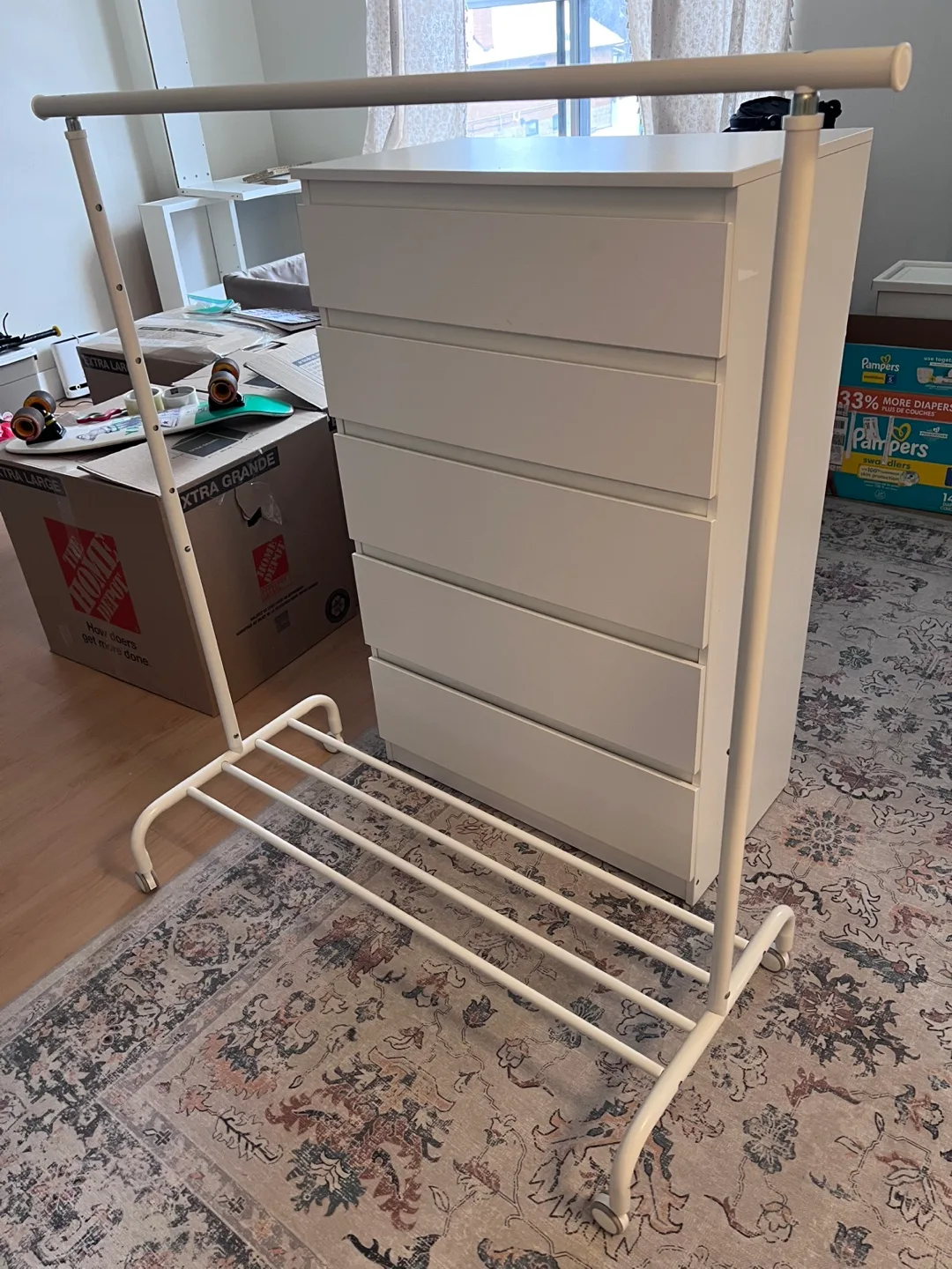 White Clothes Rack thumbnail