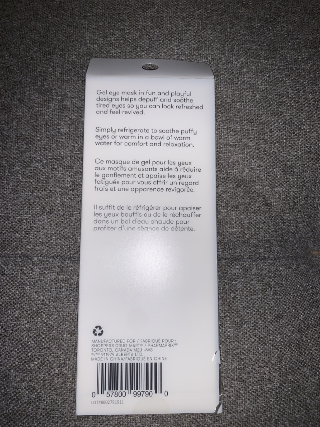 Re-usable Gel Eye Mask #freecycle - photo 2