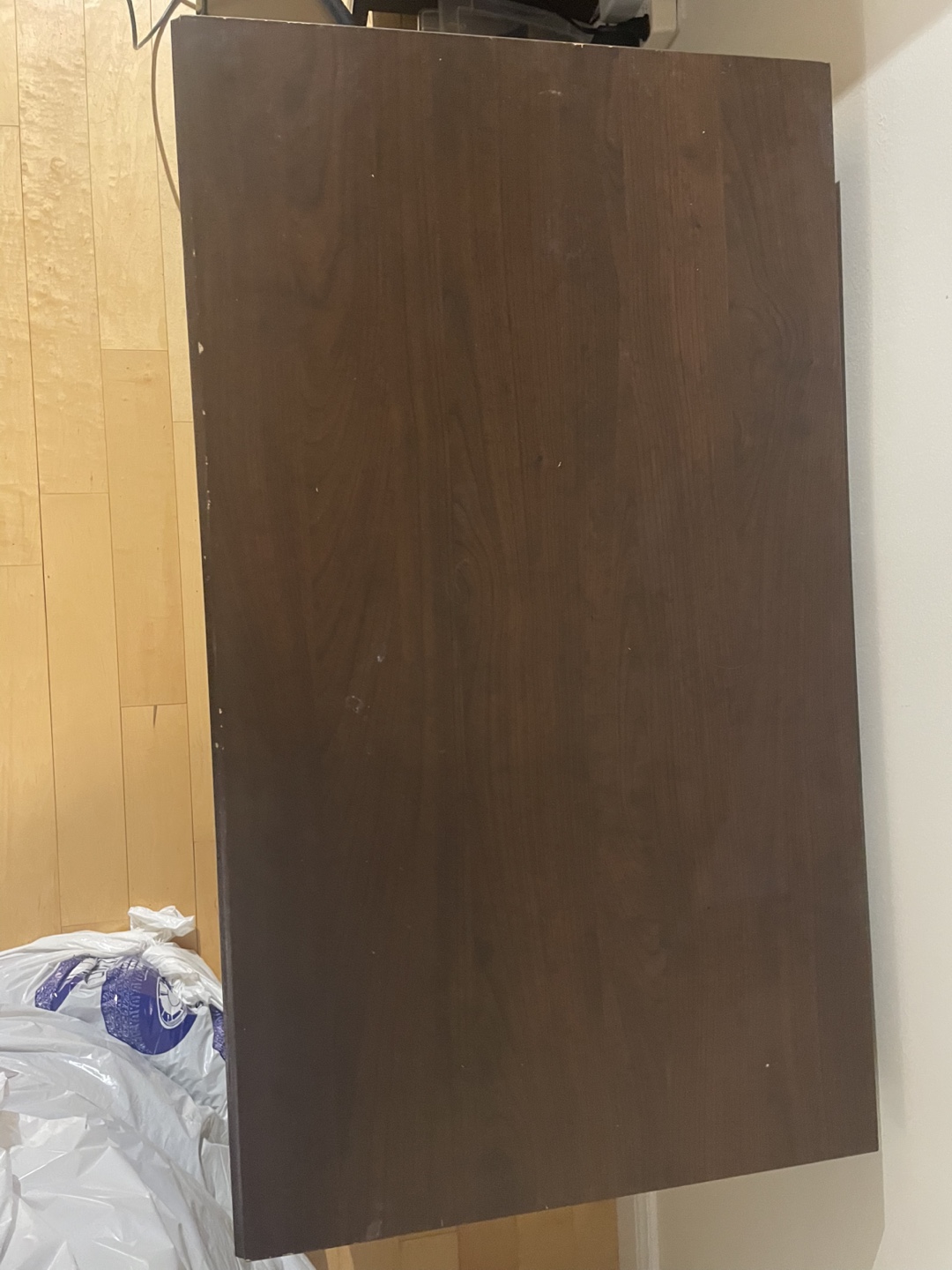 Dark Brown Desk with Shelf - photo 2