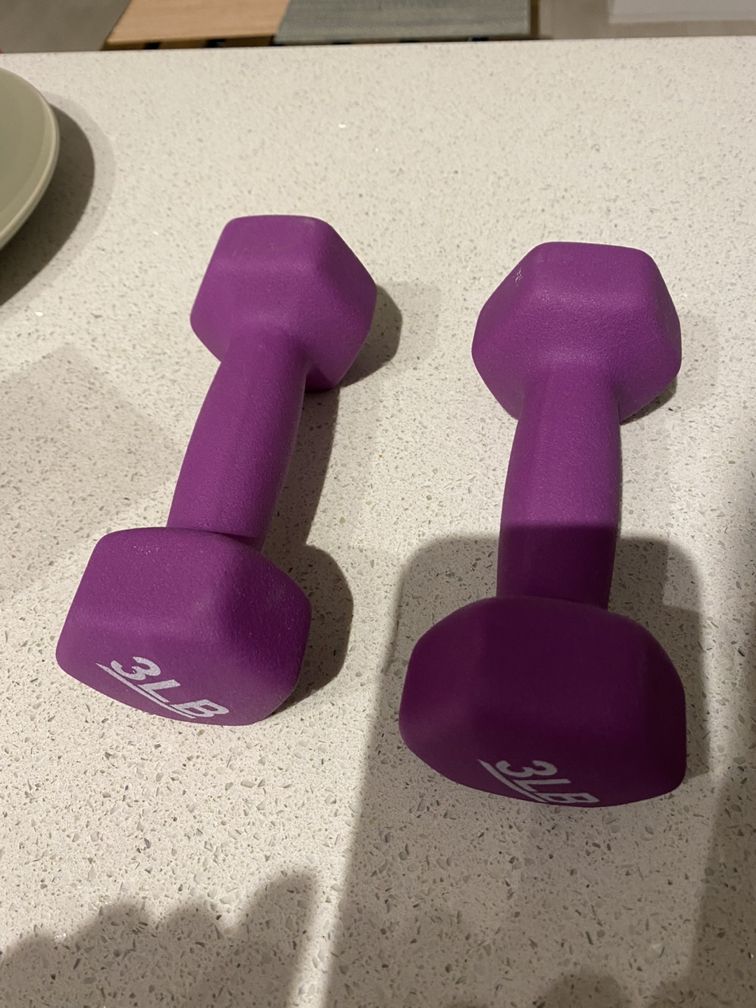 3 lb Dumbbells and Push-Up Bars (4 itens)
