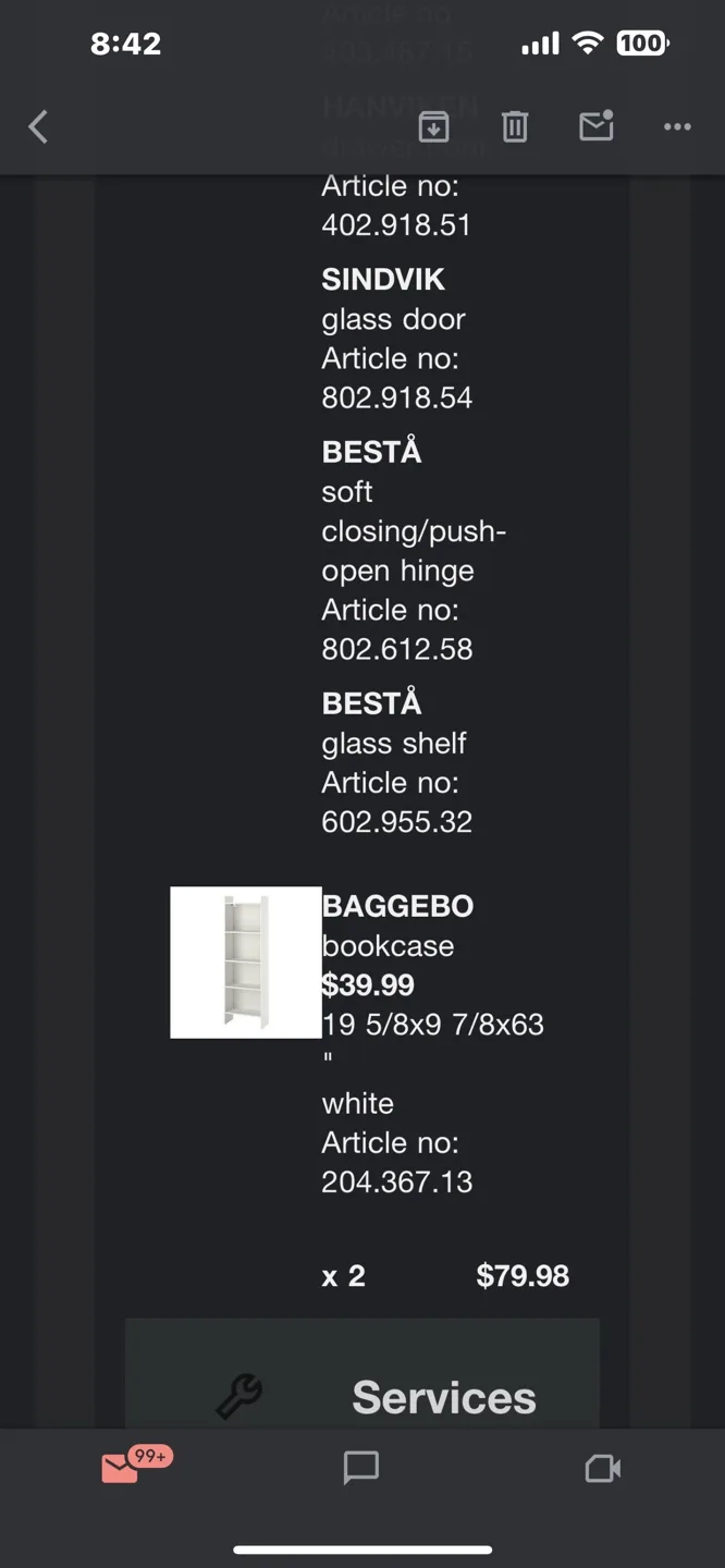 BAGGEBO IKEA Bookcase x2 image indicator(2)