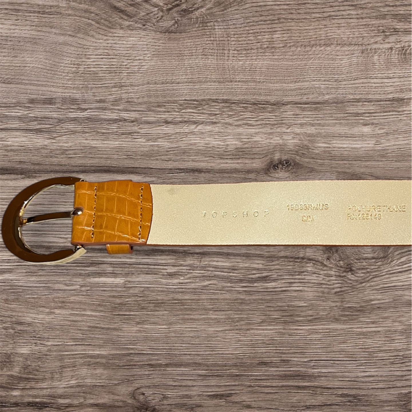 Topshop Crocodile Embossed Belt - photo 3