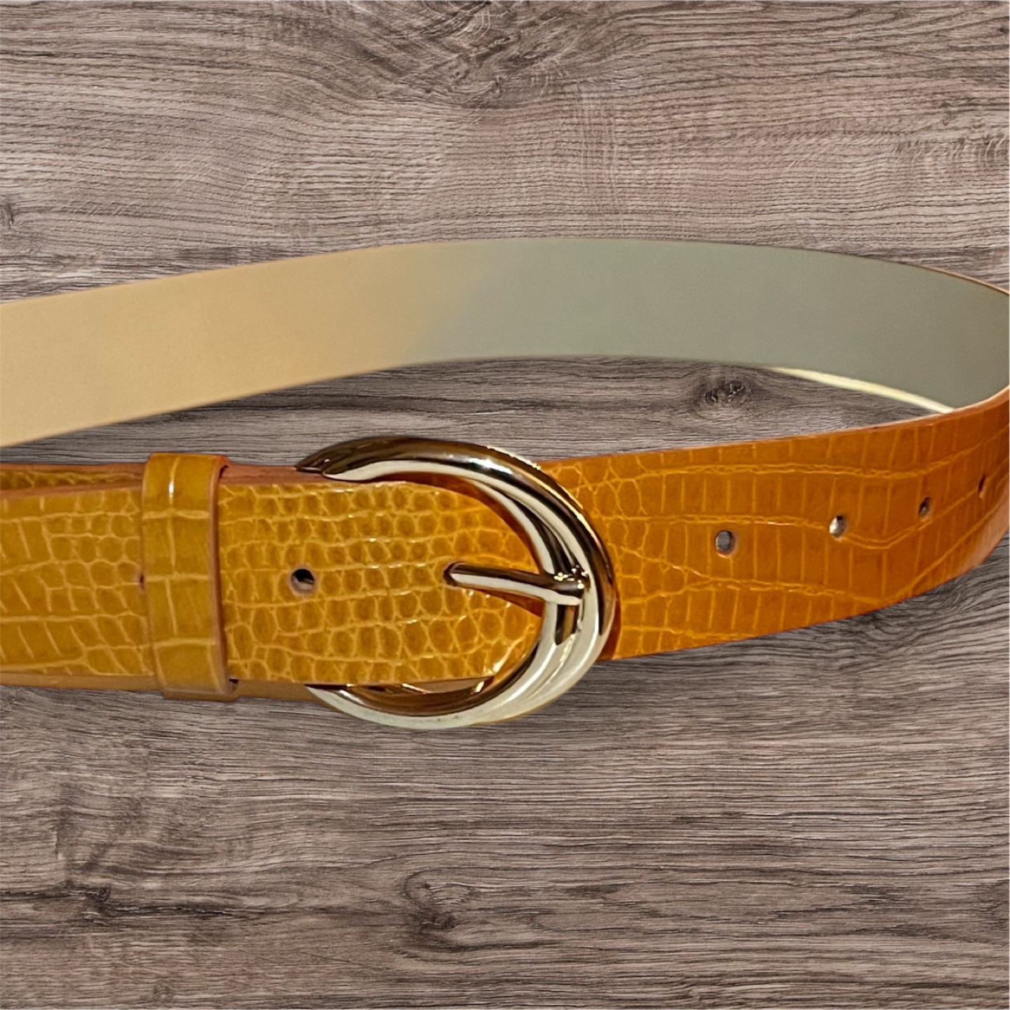 Topshop Crocodile Embossed Belt - photo 2