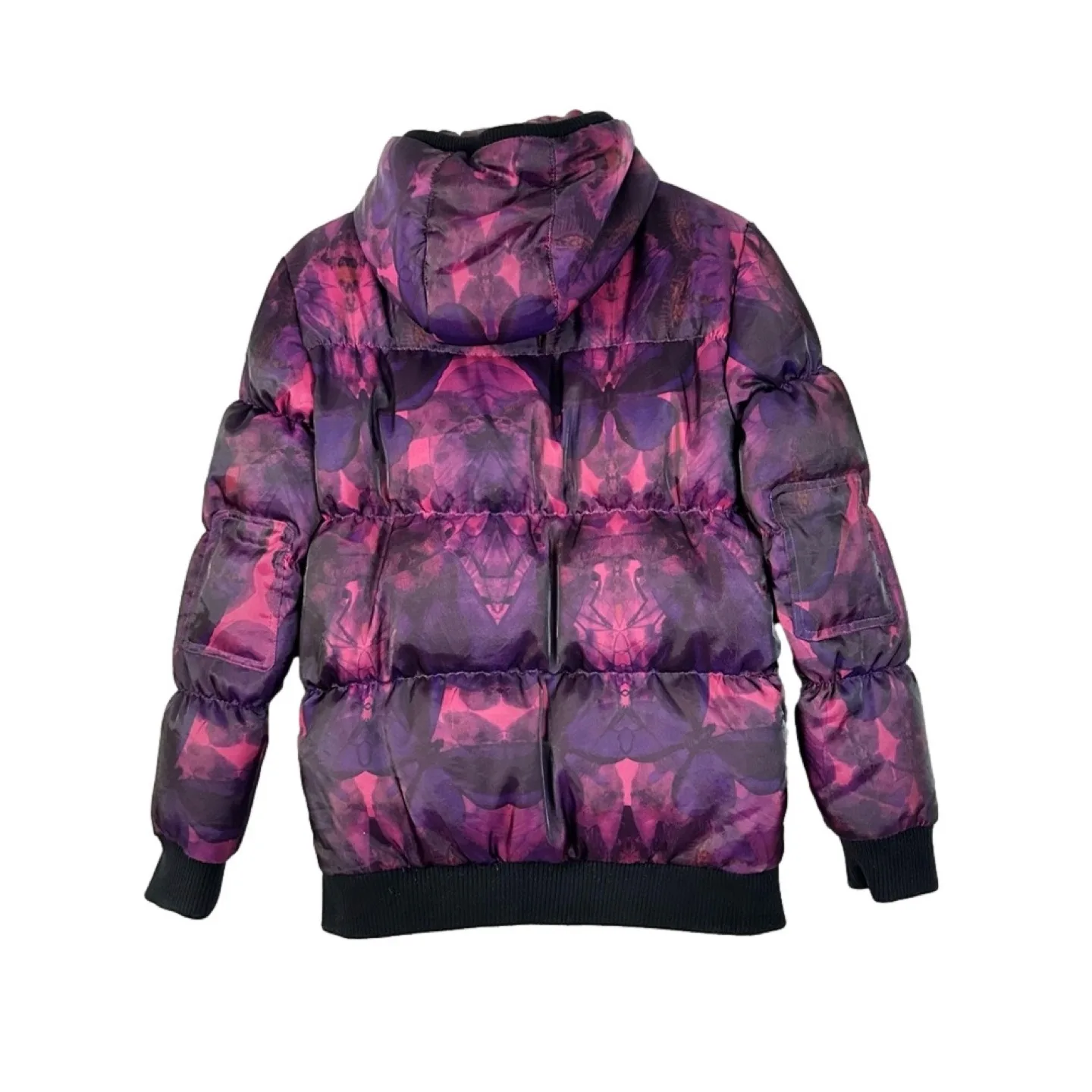 Appaman Girls Floral Print Down Jacket Size 14 image indicator(2)