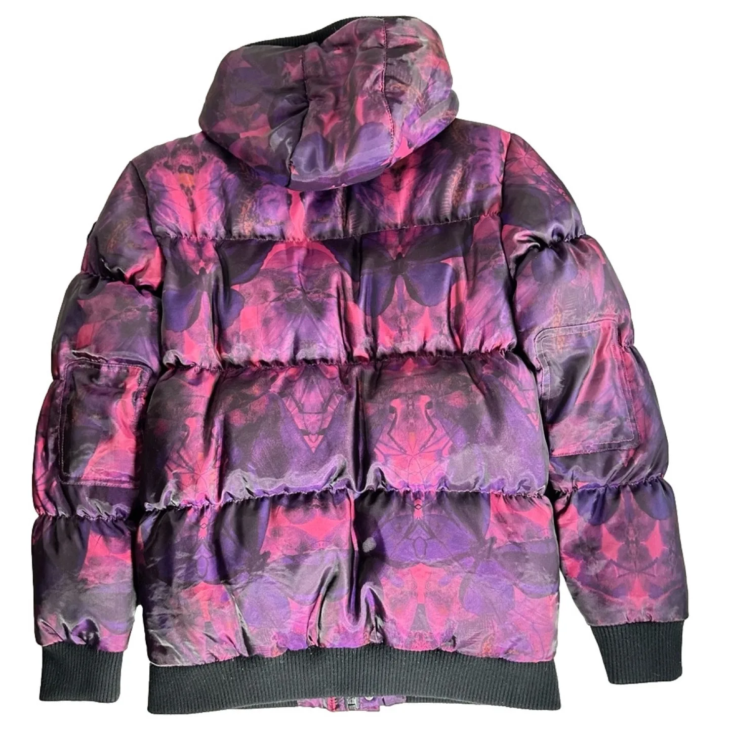 Appaman Girls Floral Print Down Jacket Size 14 image indicator(4)