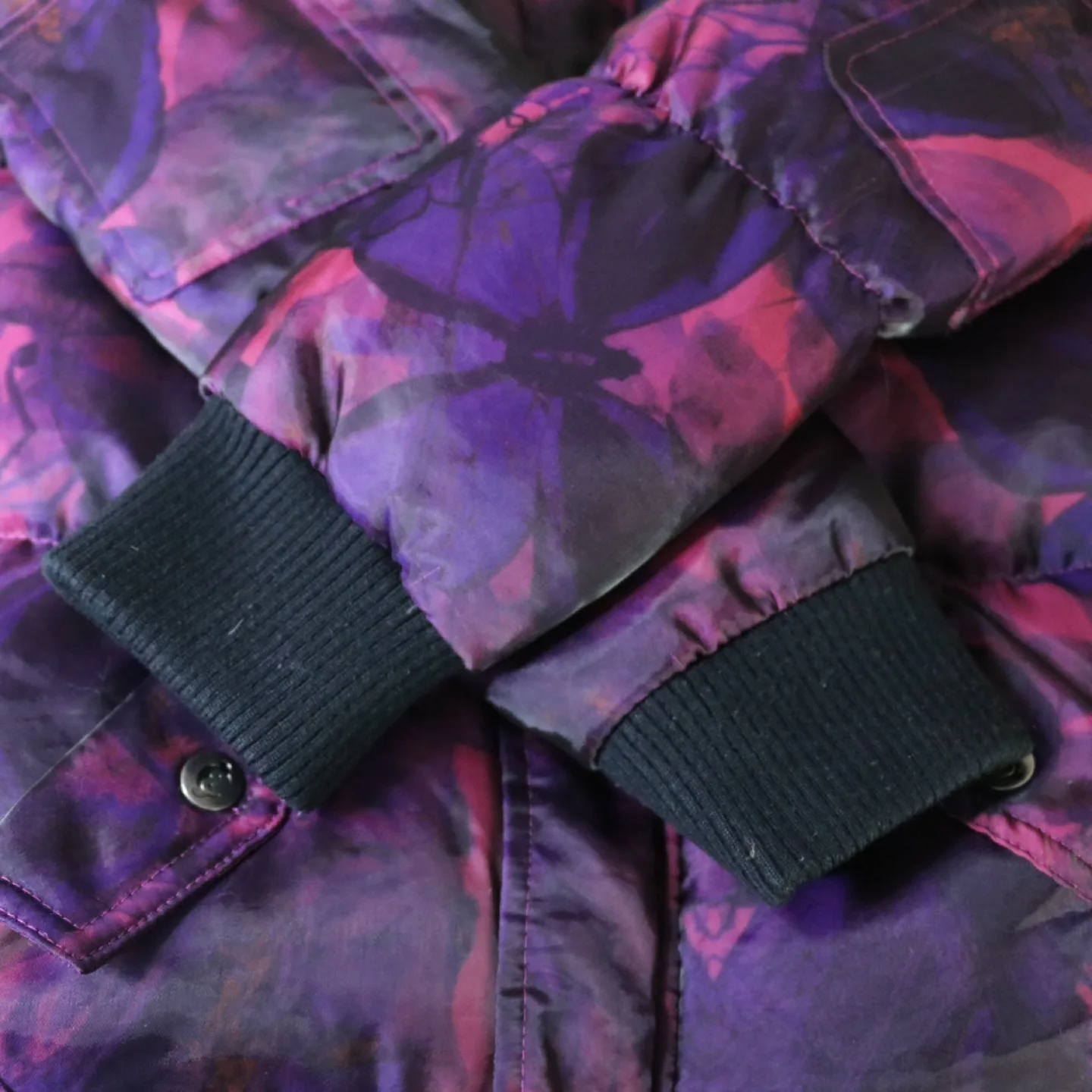 Appaman Girls Floral Print Down Jacket Size 14 image indicator(7)