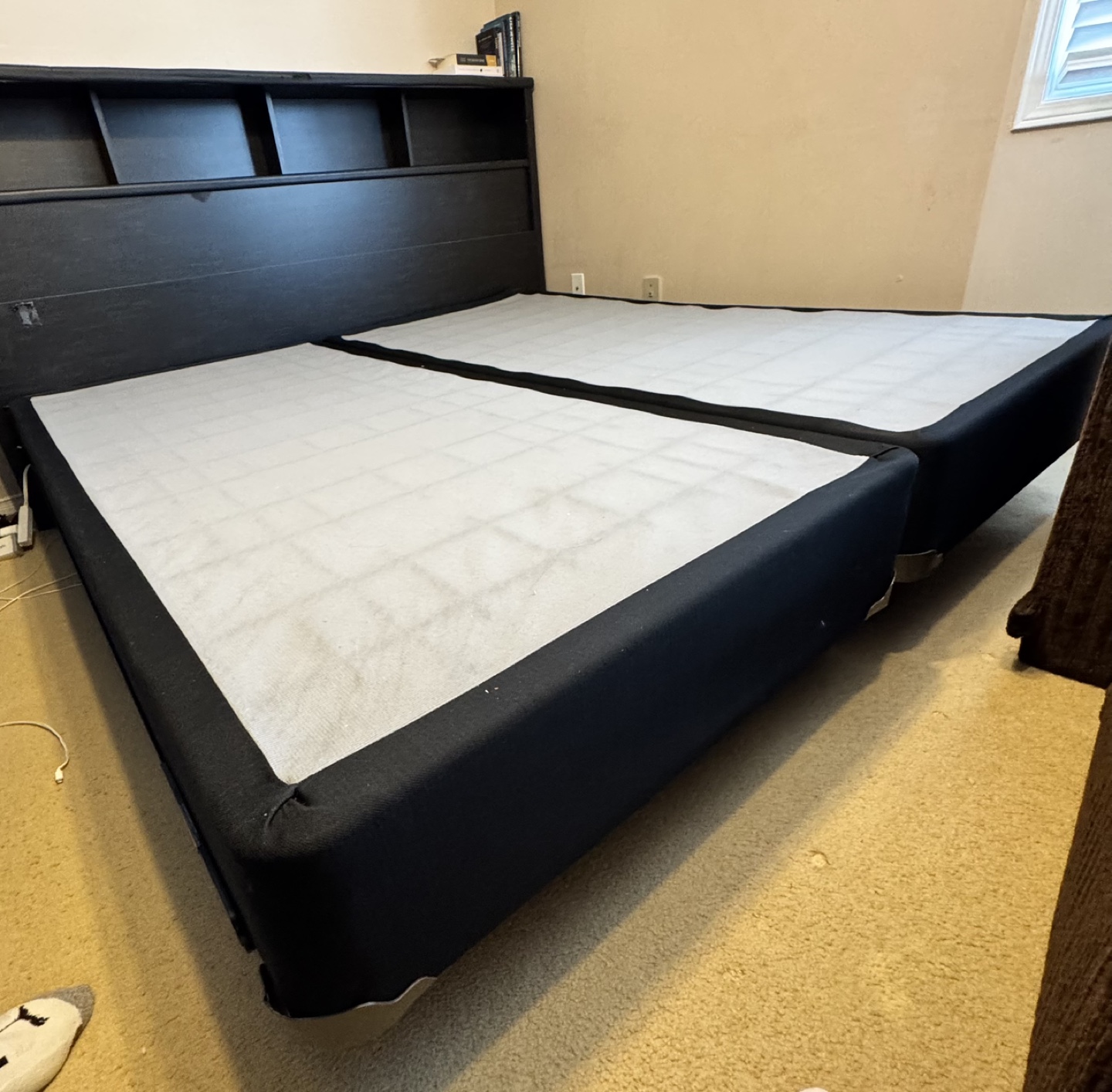 King Size Box Spring and Metal Frame - photo 3