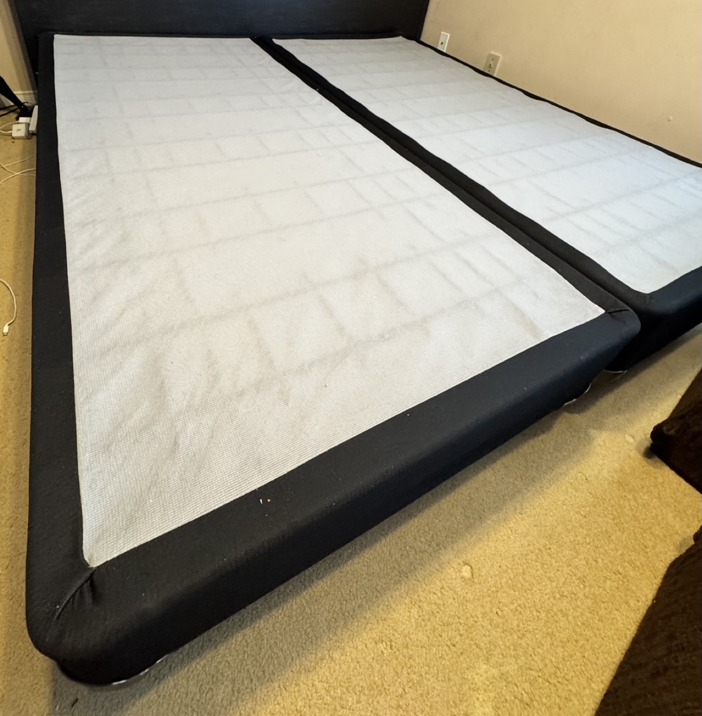 King Size Box Spring and Metal Frame - photo 4