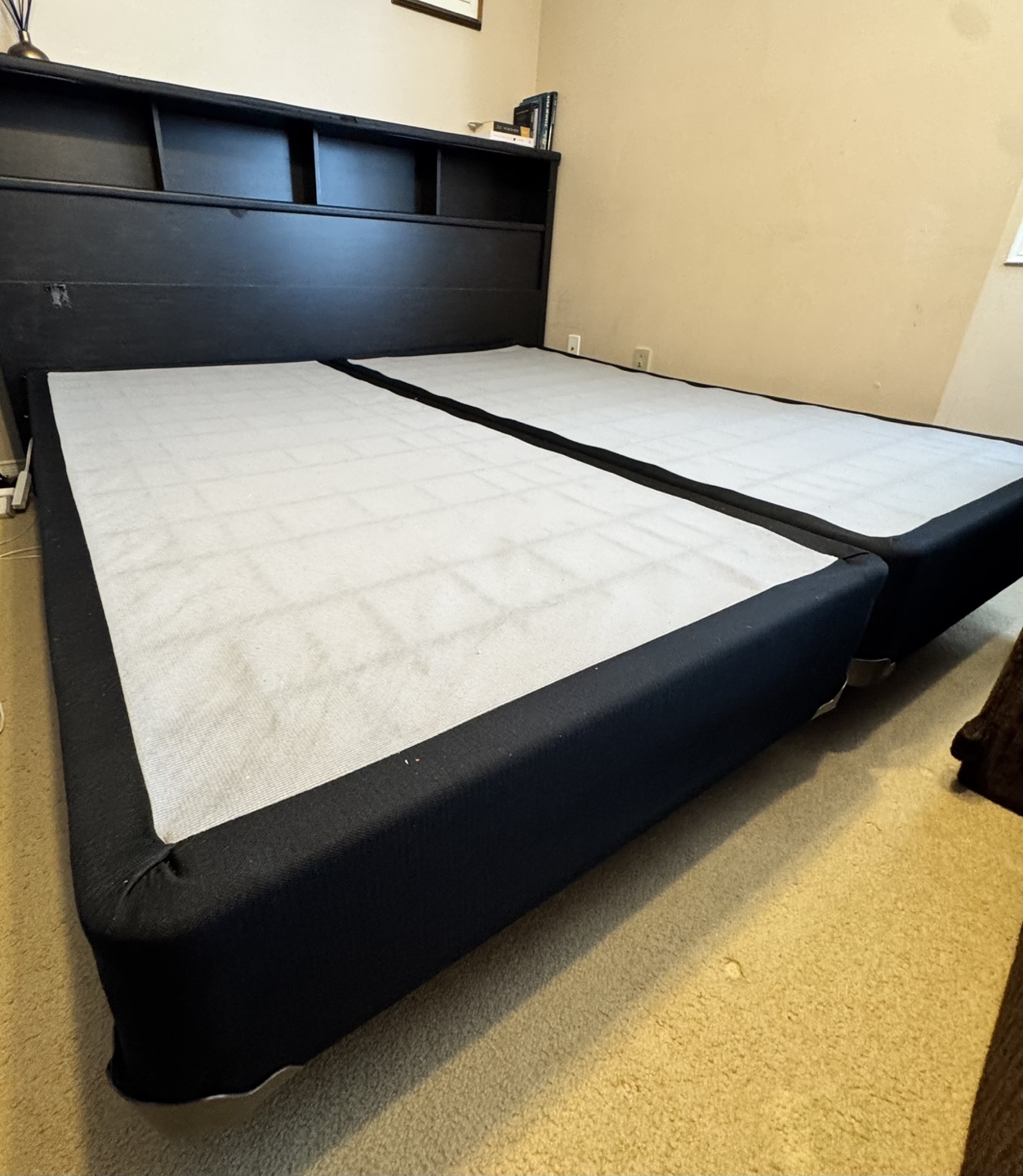 King Size Box Spring and Metal Frame - photo 2
