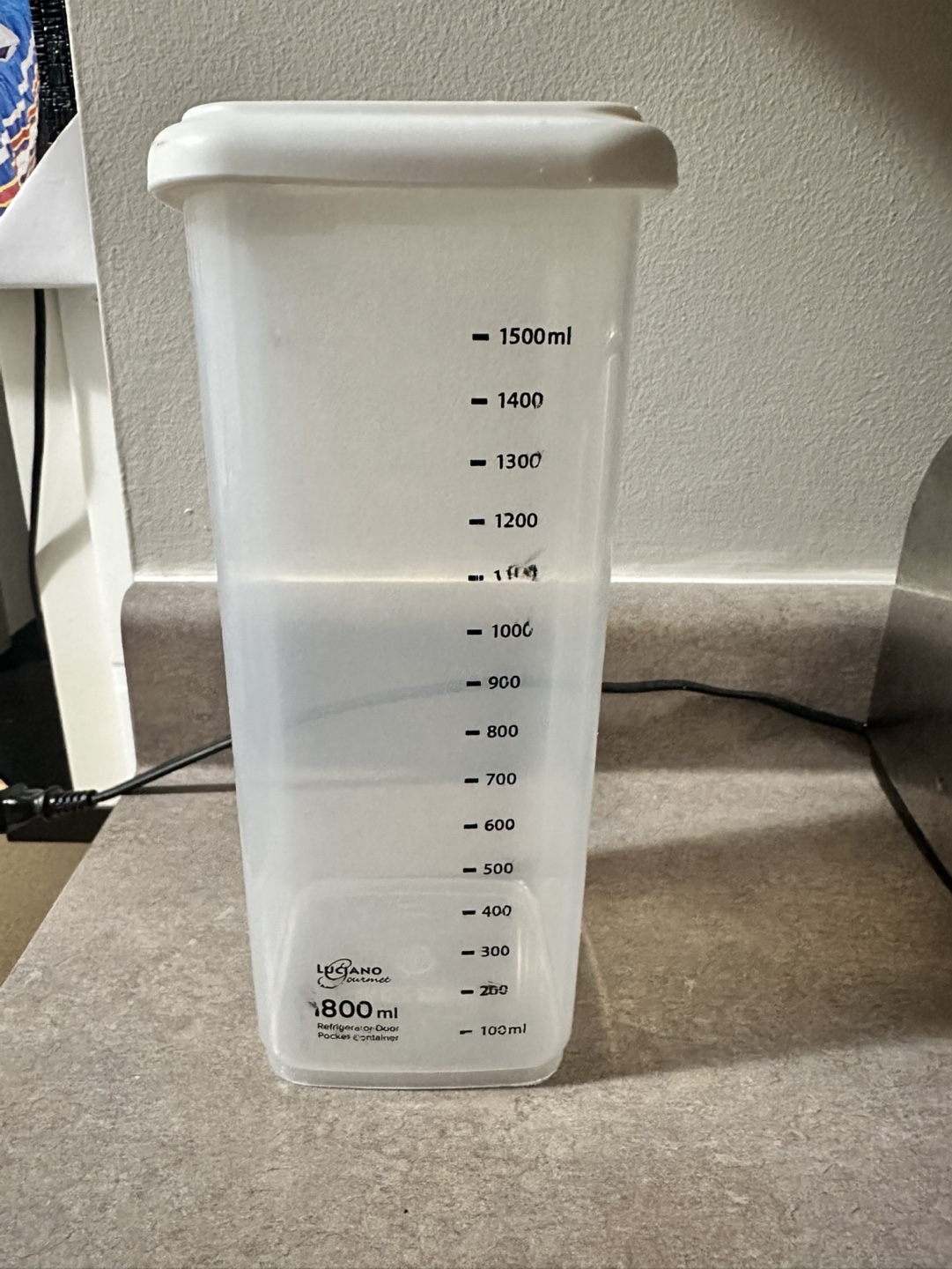 1800 ml  Lugano Gourmet Refrigerator Door Container #freecycle