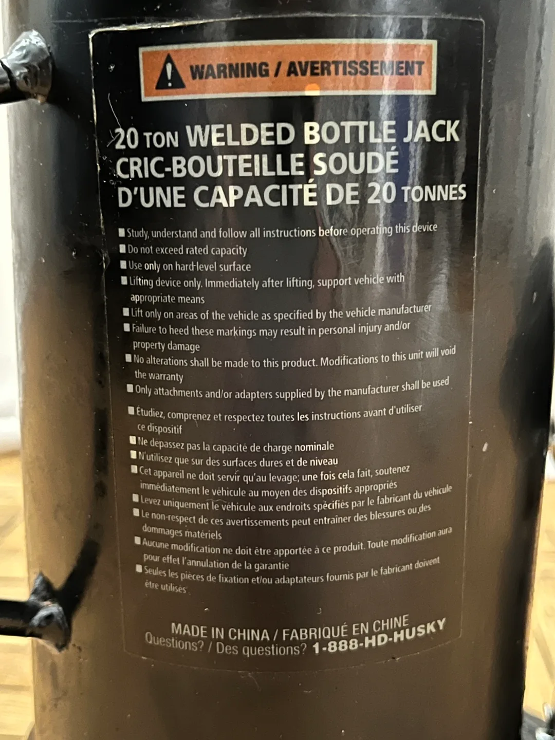 20 Ton Welded Bottle Jack image indicator(5)