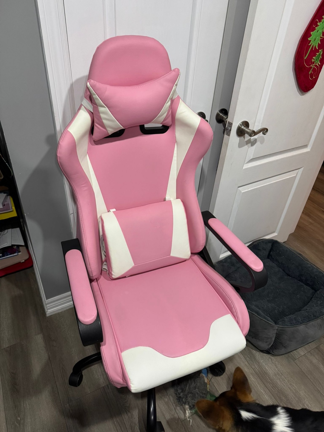 Pink Gaming Chair with Lumbar Support - photo 3