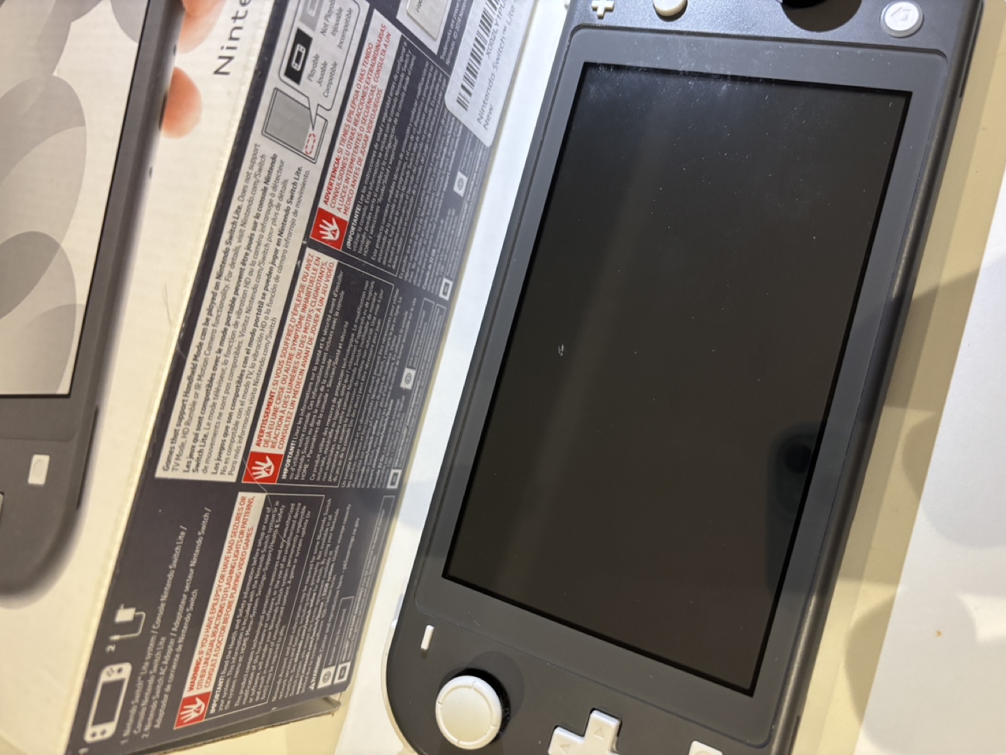 Nintendo Switch Lite - Grey (small screen scratch) - photo 3