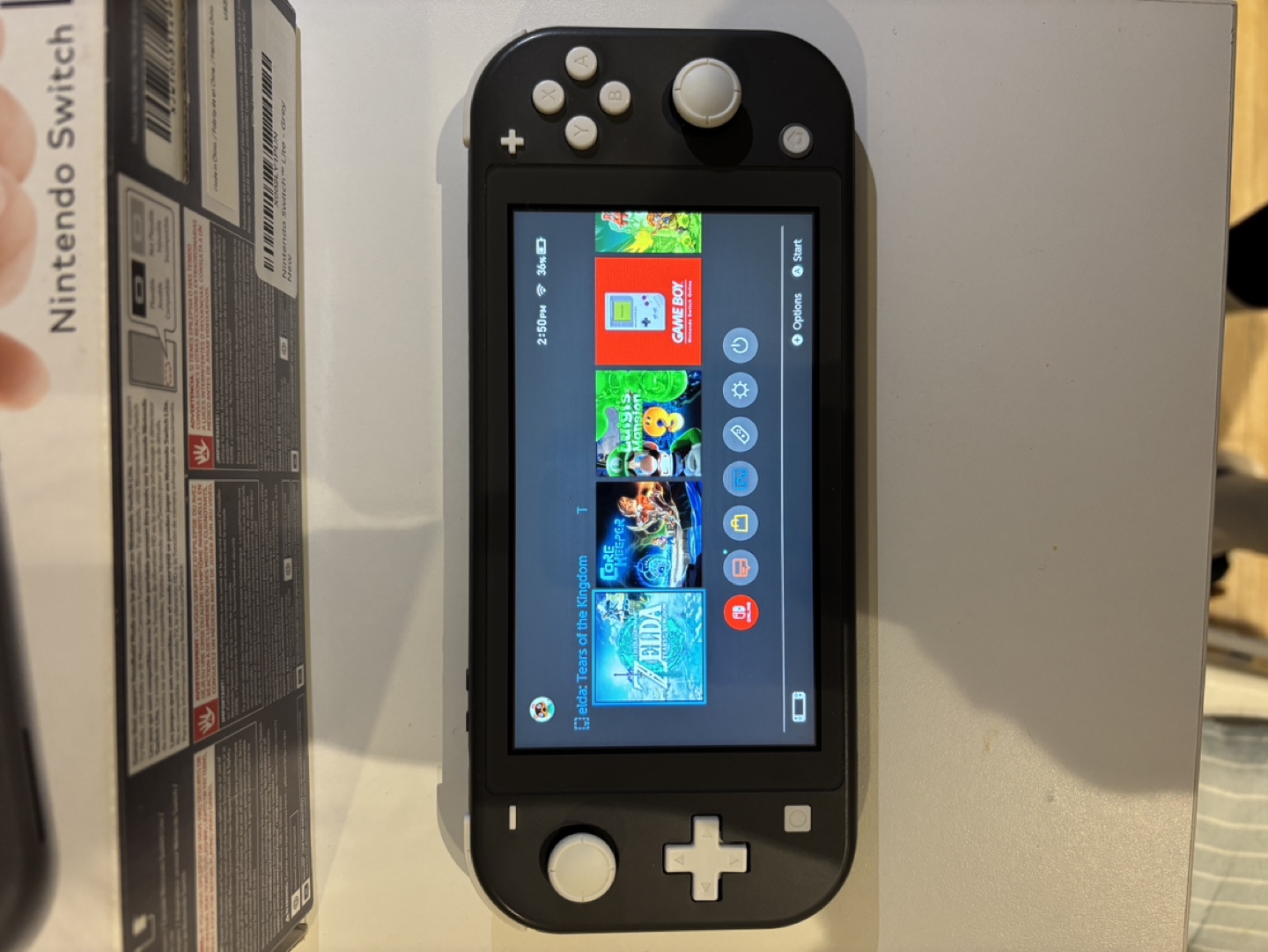 Nintendo Switch Lite - Grey (small screen scratch) - photo 4