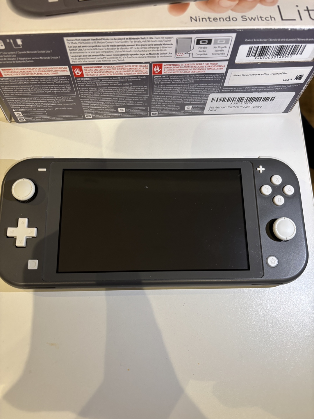 Nintendo Switch Lite - Grey (small screen scratch) - photo 2