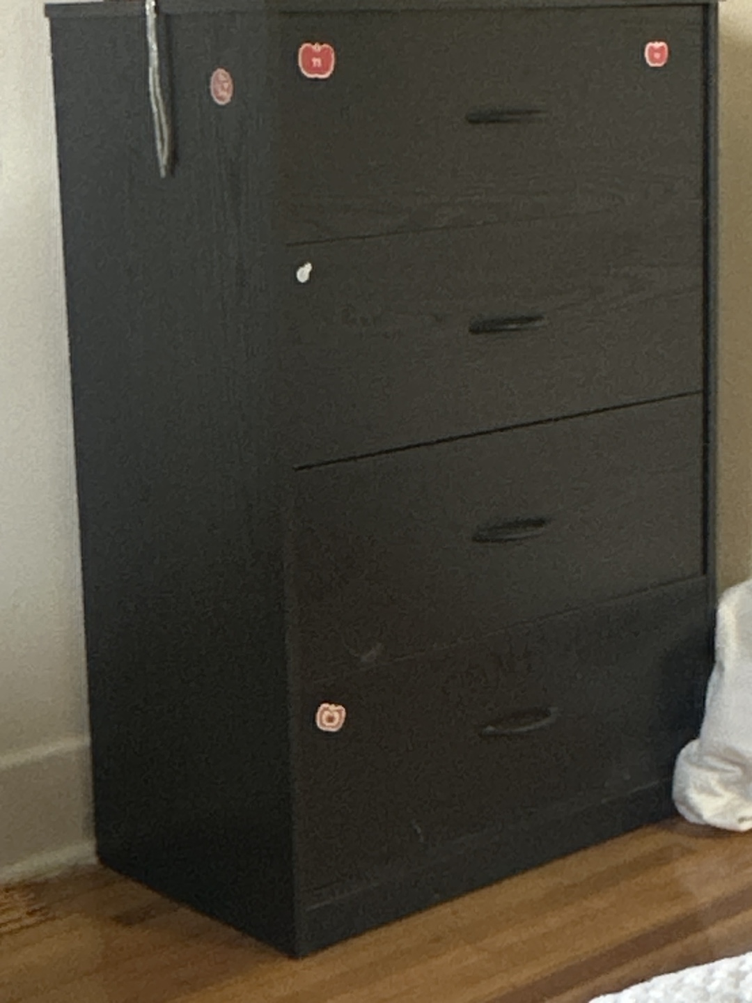 Black 4 Drawer Chest
