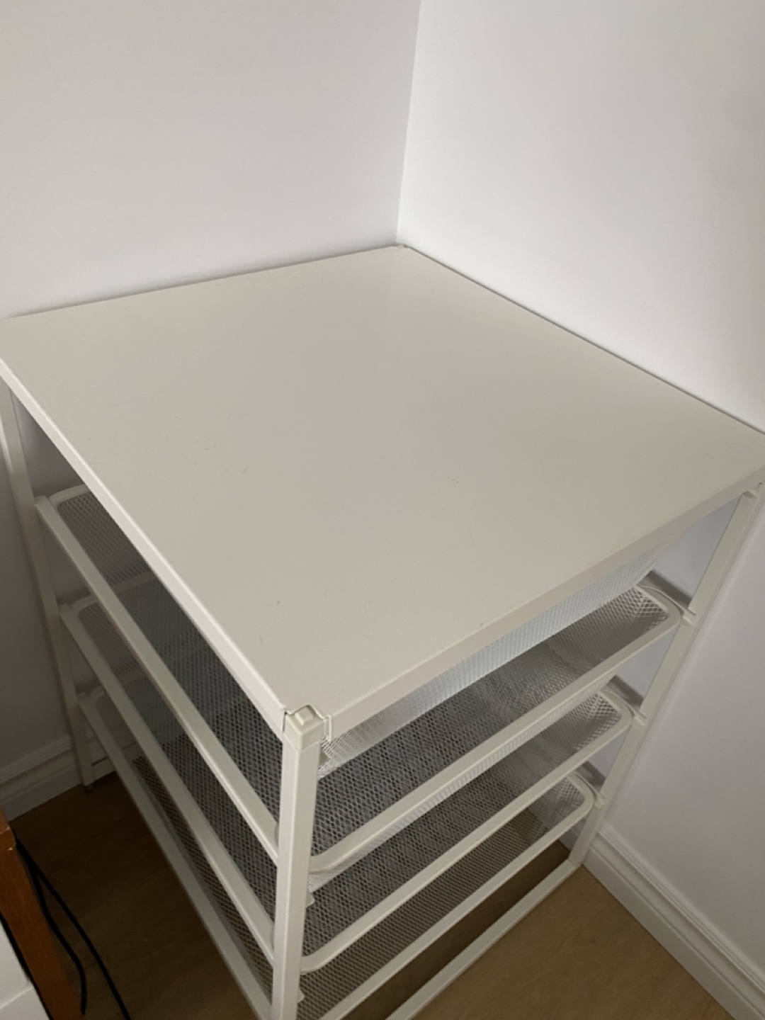 IKEA Jonaxel White Metal Drawers Unit - photo 3
