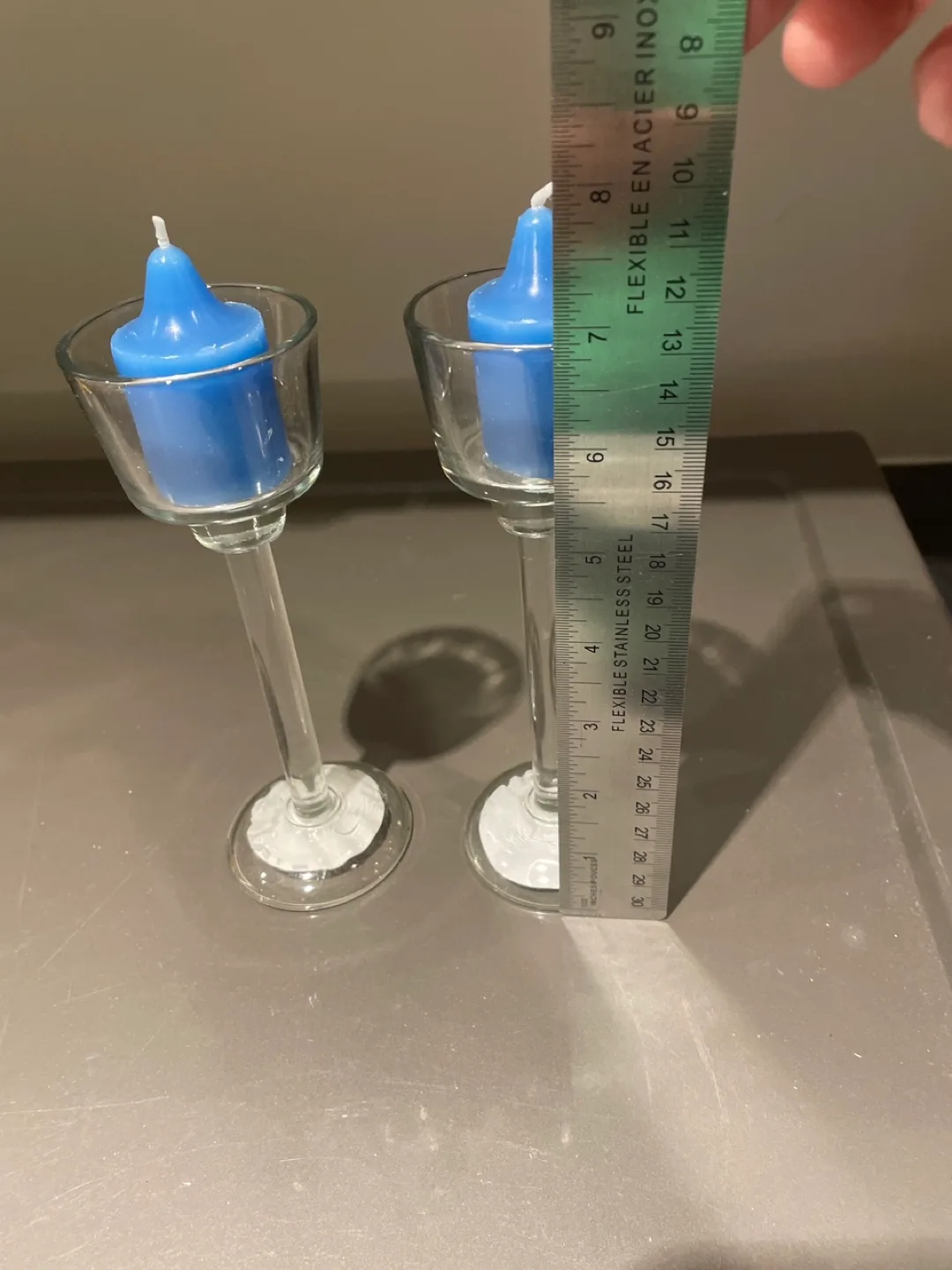Glass Candle Holders with candles included image indicator(3)