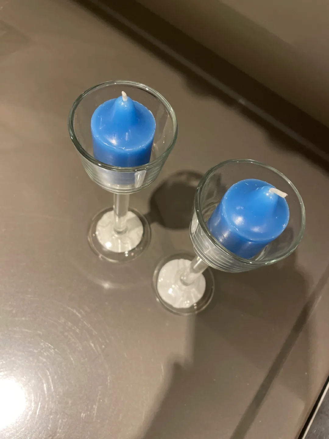 Glass Candle Holders with candles included image indicator(2)