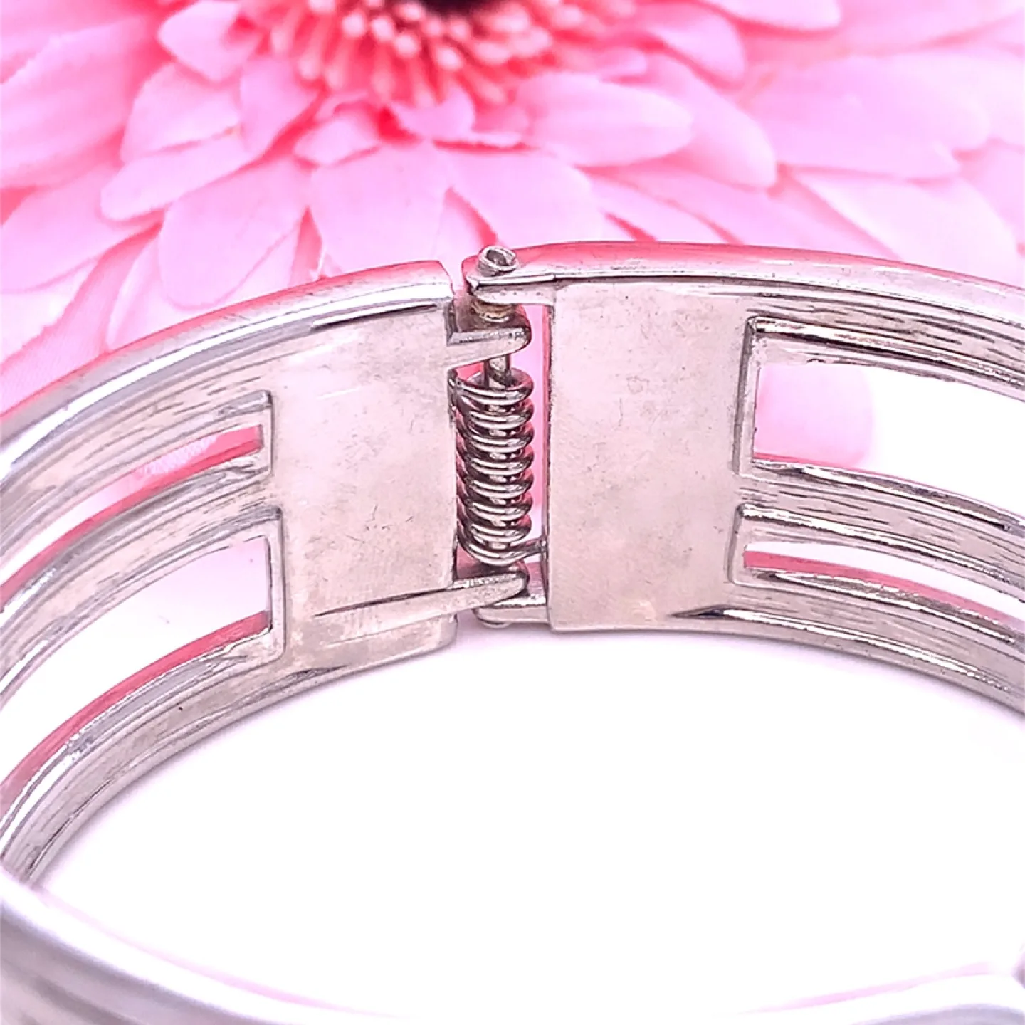 Silver Tone Wide Cuff Bracelet image indicator(3)