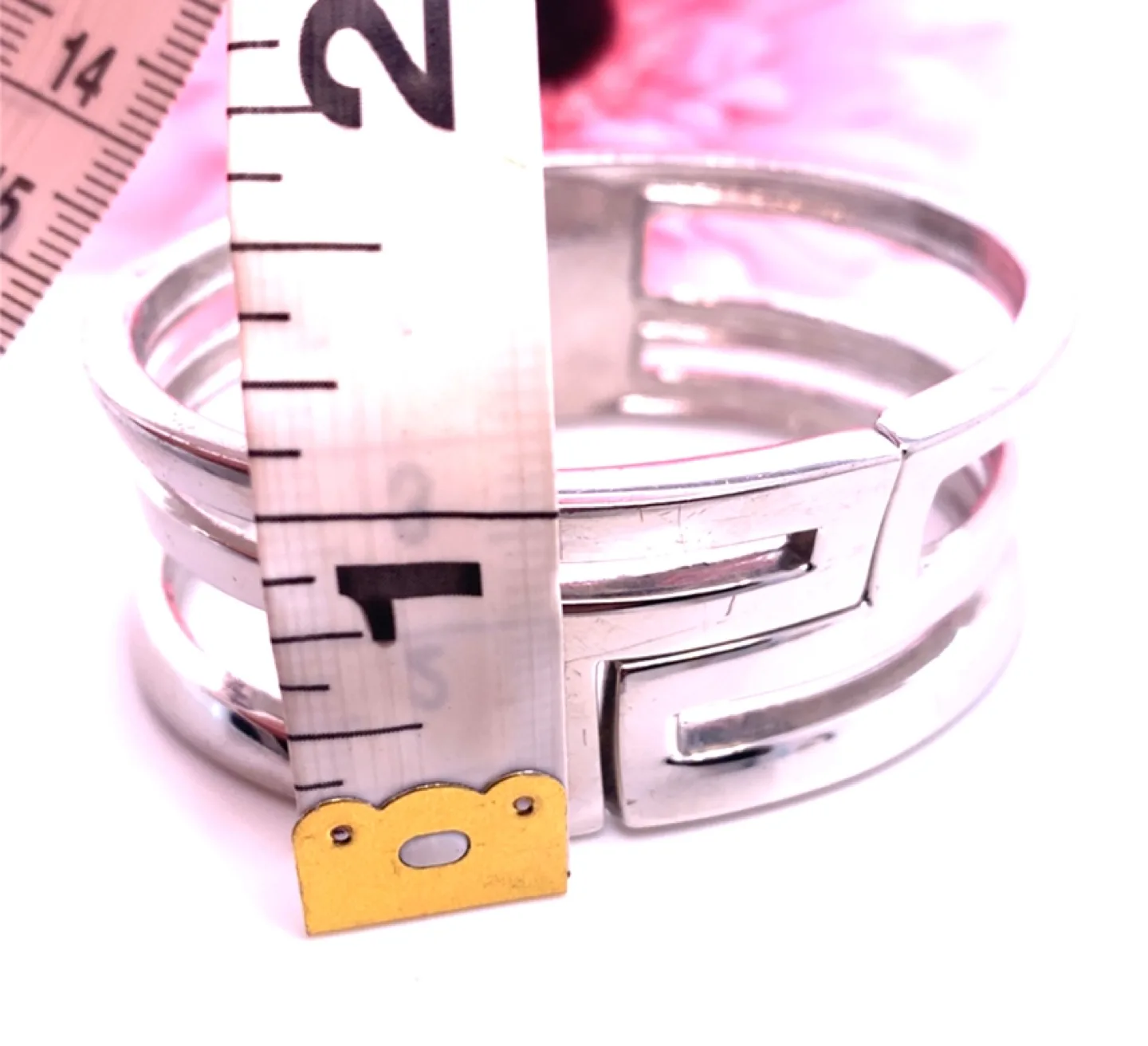 Silver Tone Wide Cuff Bracelet image indicator(4)