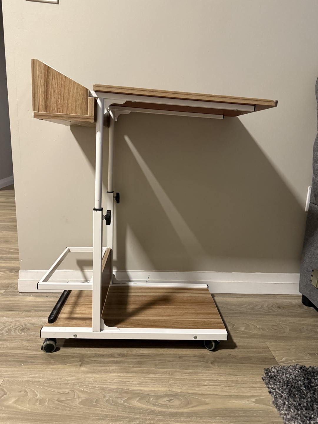 Rolling Laptop Desk with Storage - photo 2