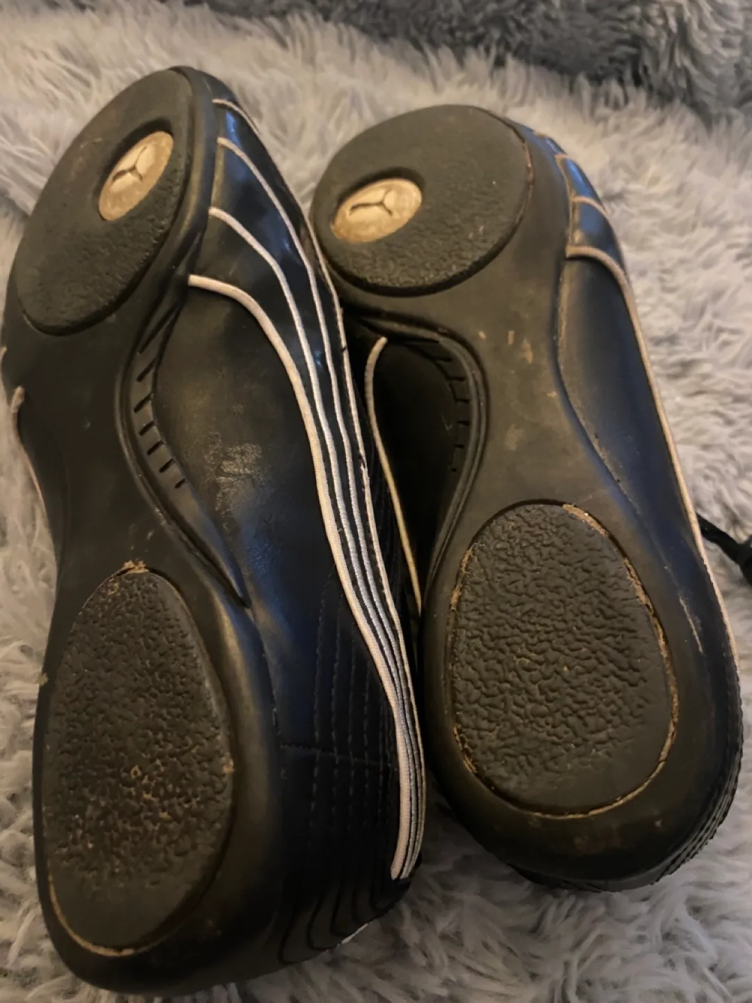 Puma Black Leather Running Shoes image indicator(3)