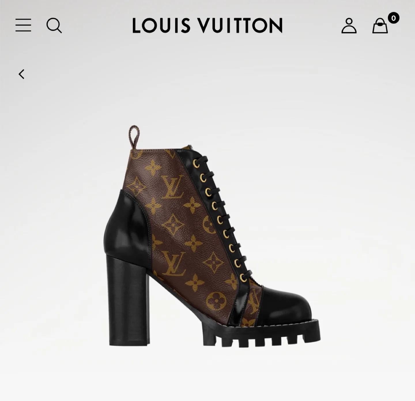 AUTHENTIC LOUIS VUITTON STAR TRAIL ANKLE BOOT - size 39.5 image indicator(2)