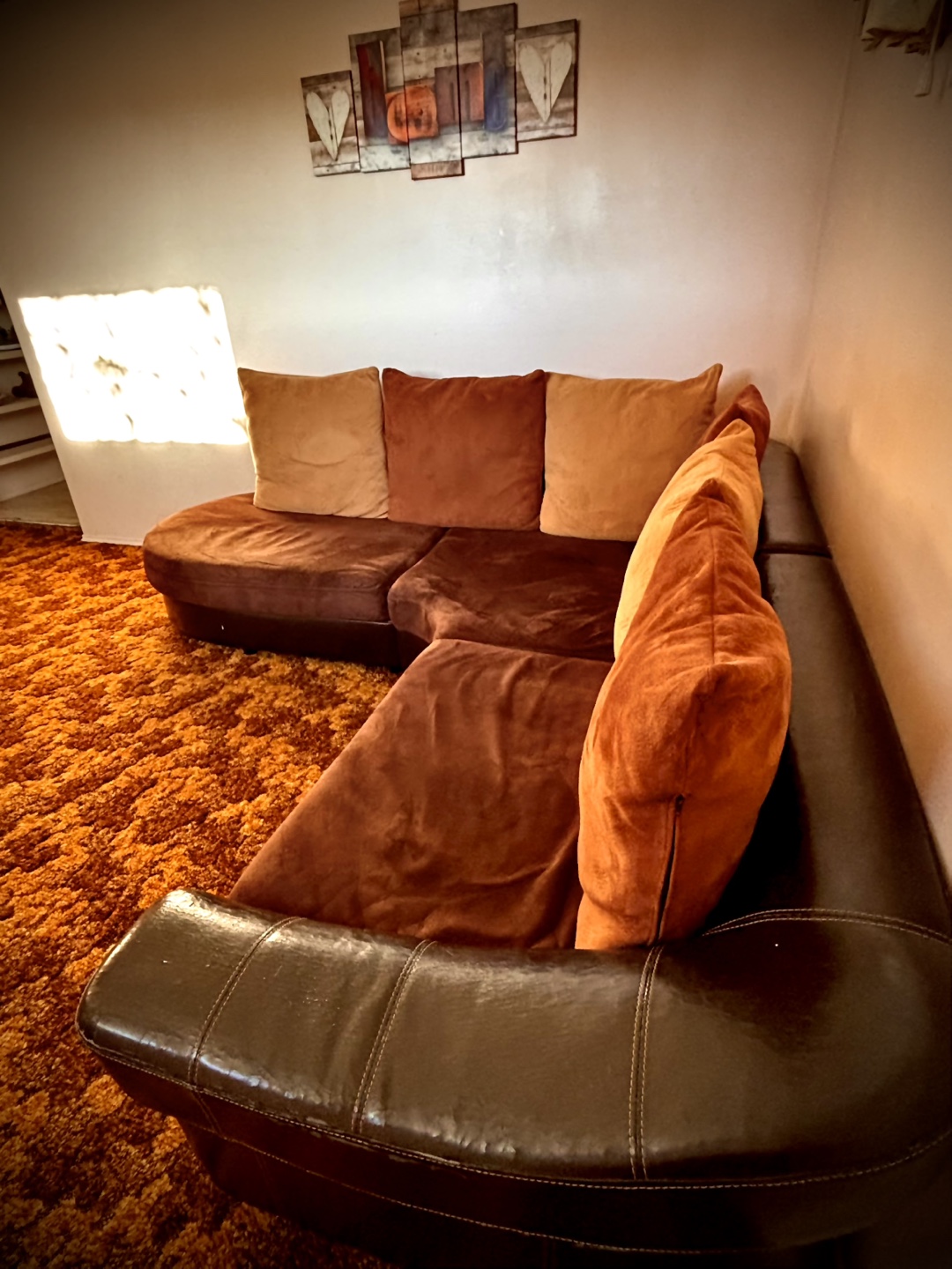 Brown Sectional Sofa - photo 2
