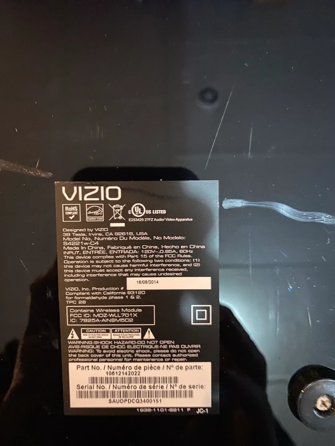 Vizio Soundbar and Subwoofer. image indicator(2)