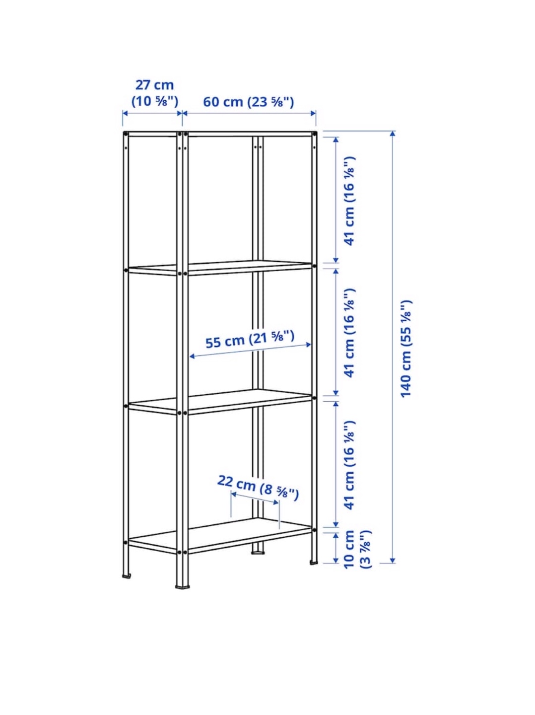 IKEA HYLLIS Shelving Unit - photo 2