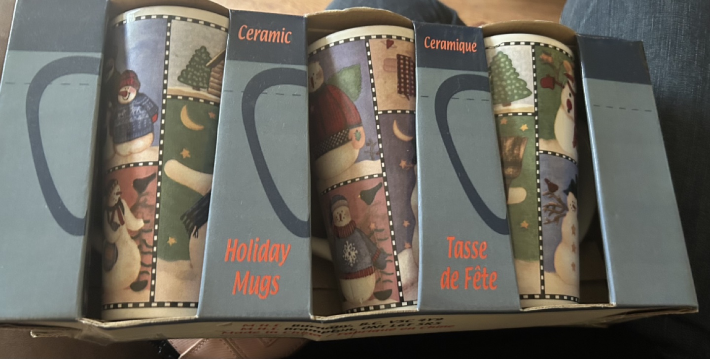 #freecycle New Ceramic Holiday Mugs