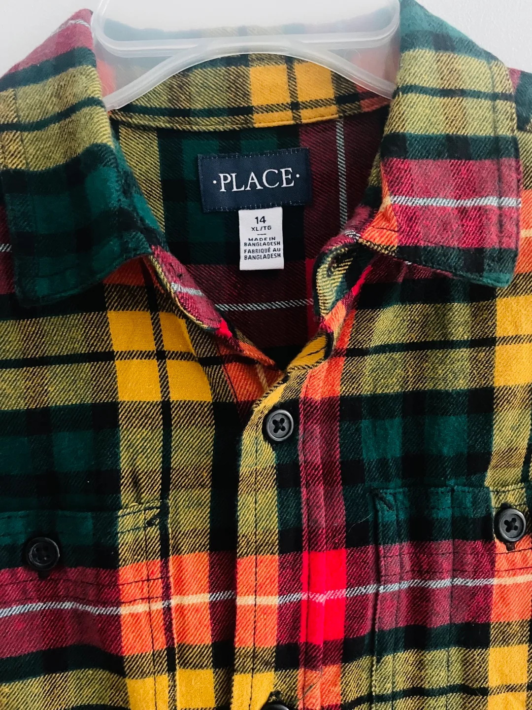 Boys Plaid Flannel Shirt in Excellent Condition! image indicator(4)
