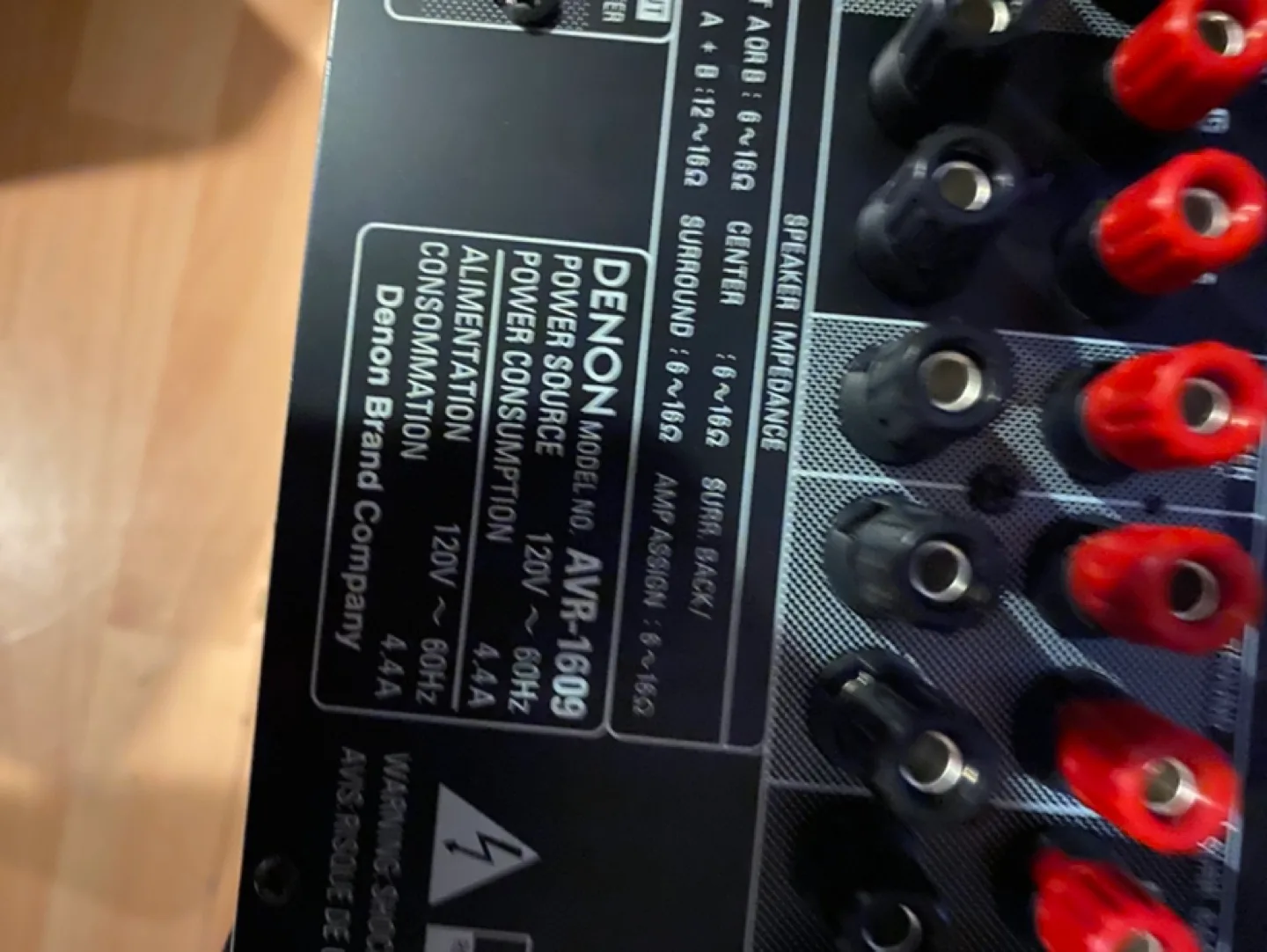 Denon AVR-1609 7.1 Channel Receiver image indicator(3)