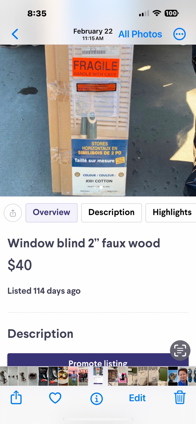 Window Blind 2" Faux Wood - photo 2