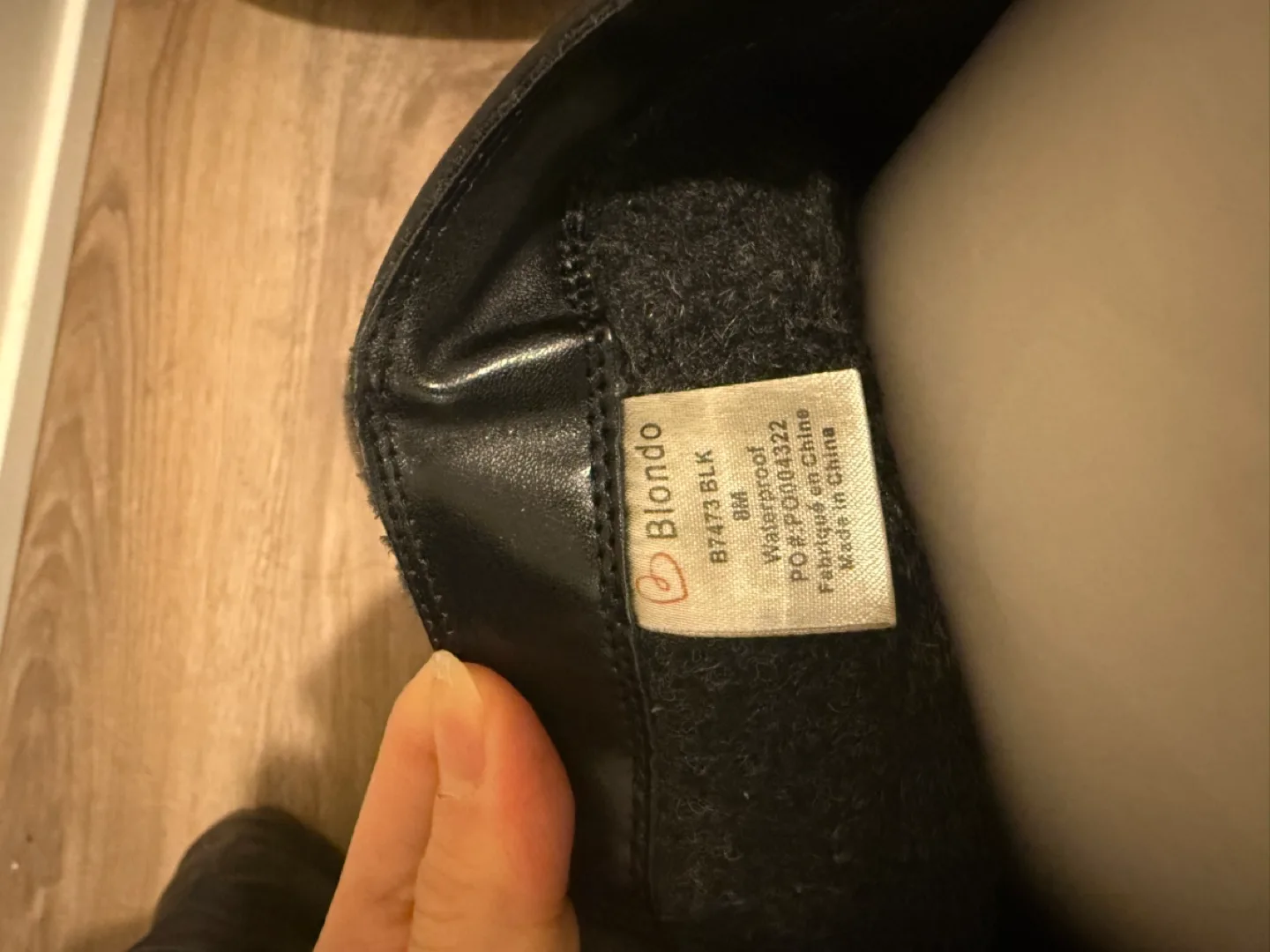 Steve Madden Waterproof Black Leather Boots image indicator(2)