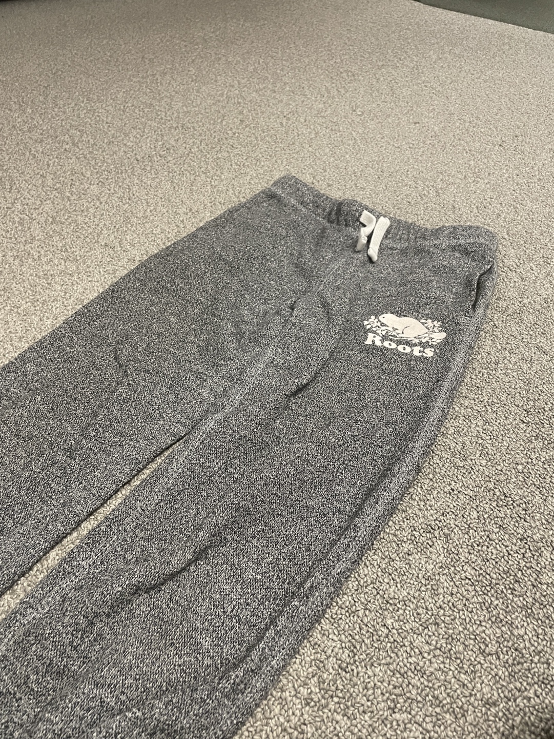 Kids Roots Grey Sweatpants size 8