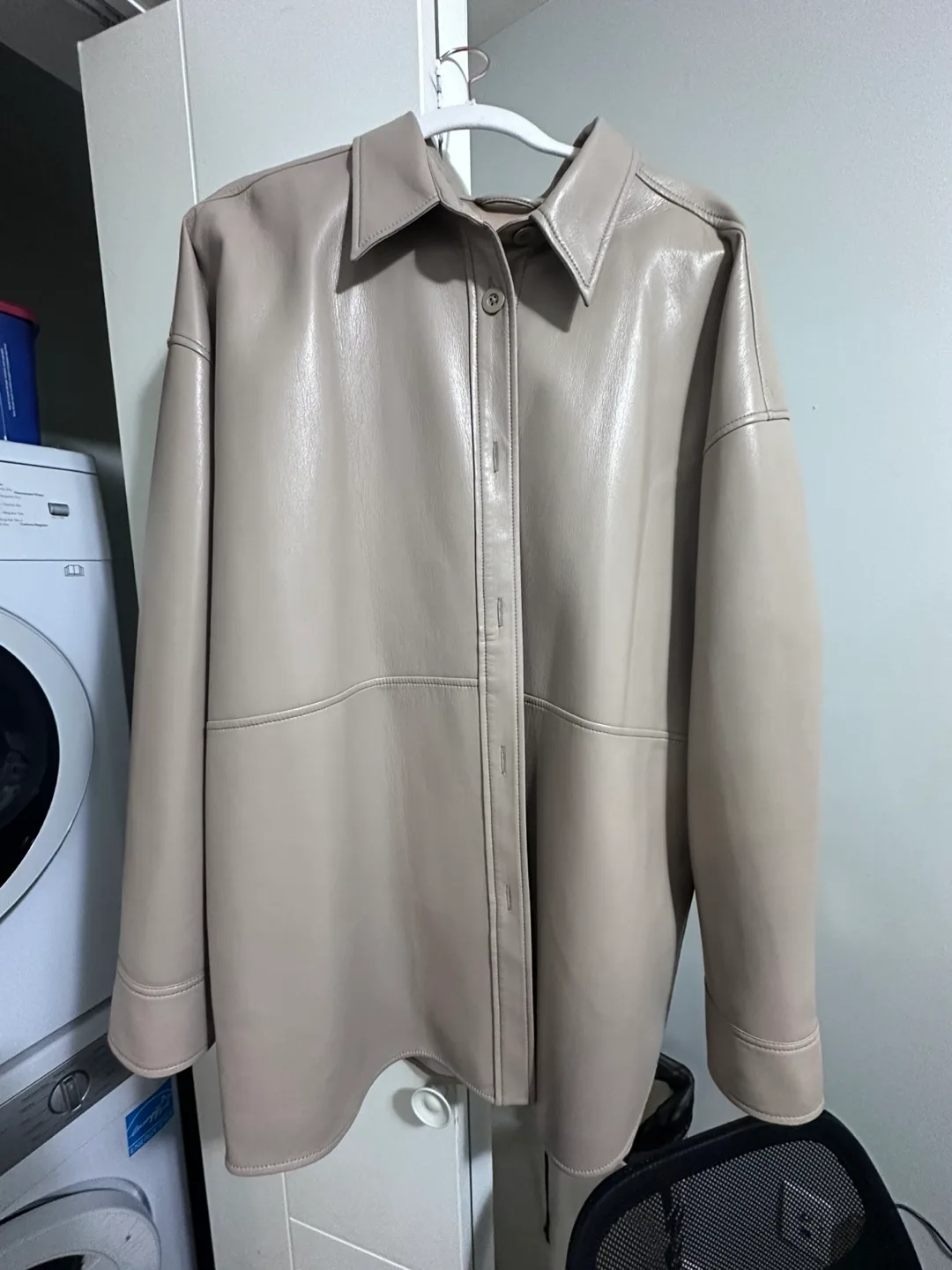 Babaton Faux Leather Shirt