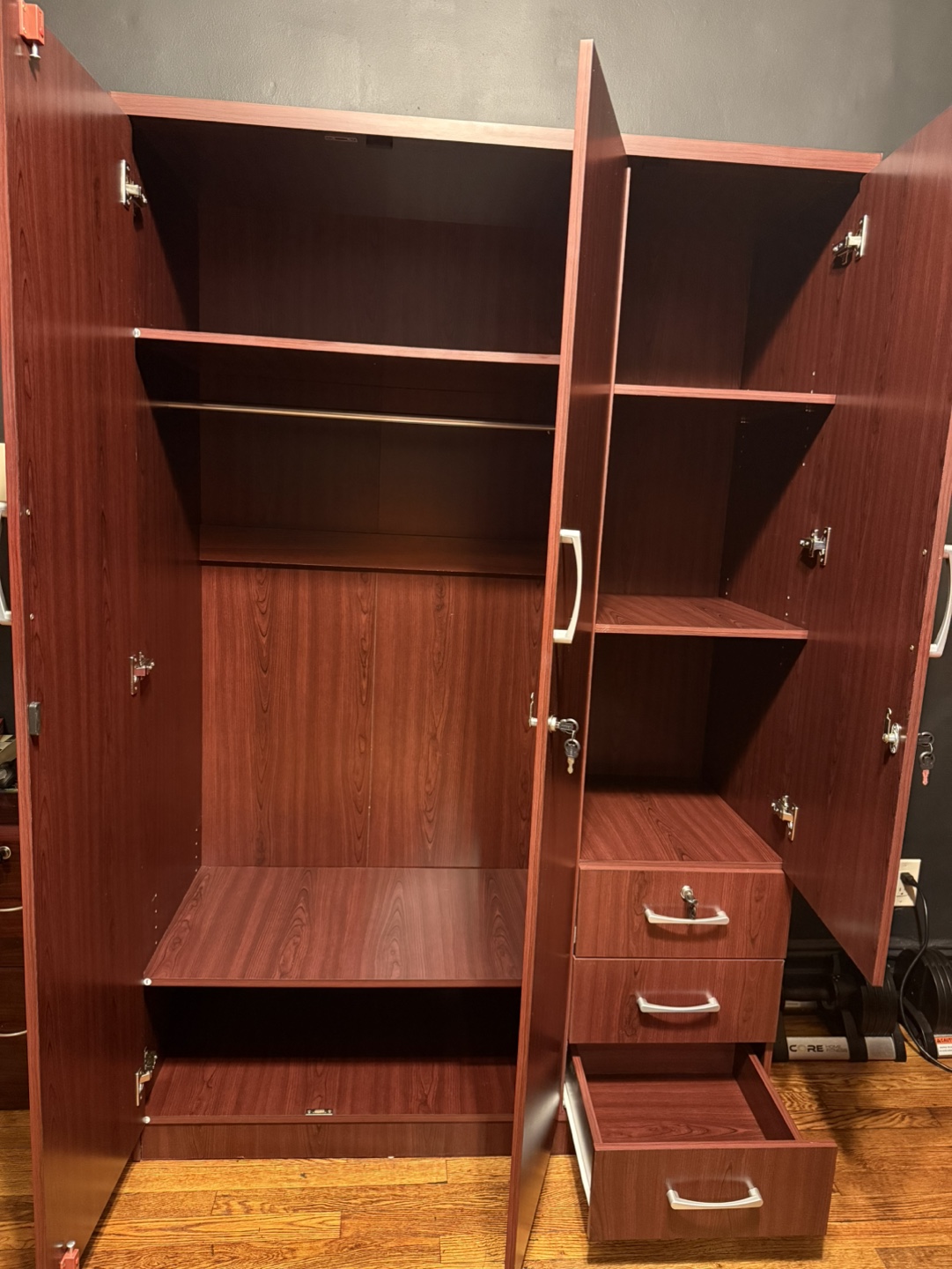 3 Door Wardrobe with Drawers - photo 2