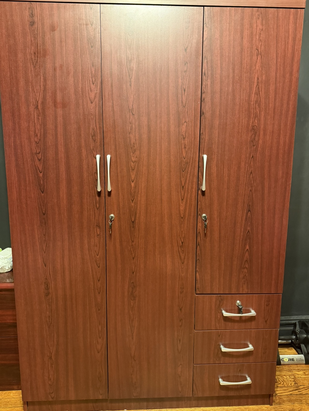 3 Door Wardrobe with Drawers